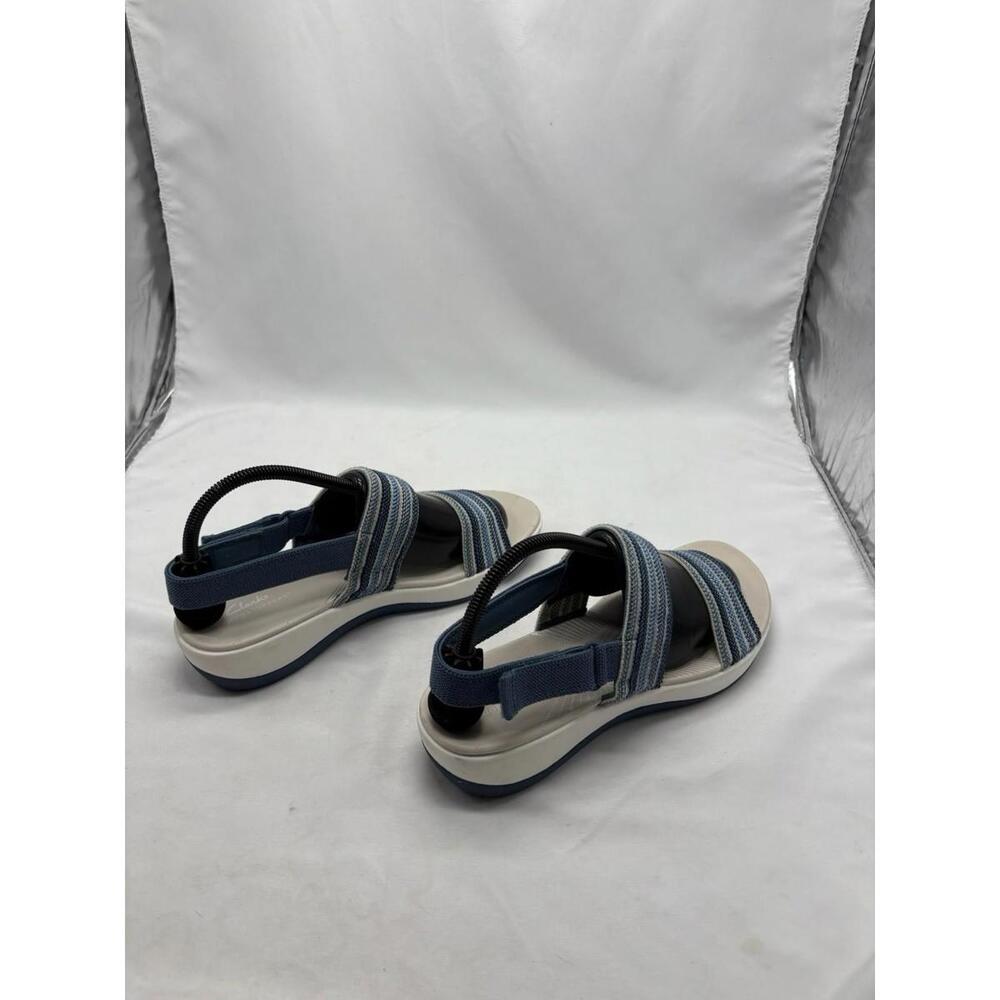 Women’s Blue Striped Comfort Sandals - Picture 5 of 9